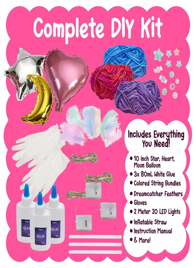 Playbees Playbess 3D String Art Kit for Kids - DIY Light-Up Craft with 20 Multicolor LED Lights - Creative Activity for Girls & Boys Ages 6+ - Fun Gift for Fall, Halloween, Birthdays & Year-Round Play - Image 2